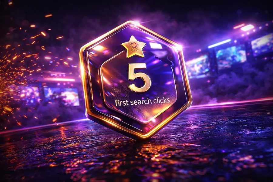 First 5 clicks from search